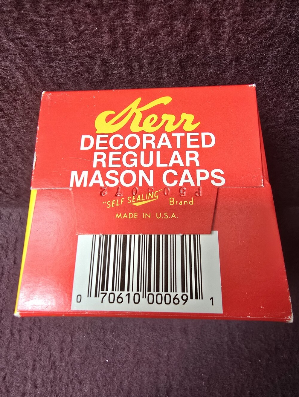 Vintage Kerr Decorated Regular Mason Caps Lids Jelly Jar 12 Count New - Picture 4 of 4